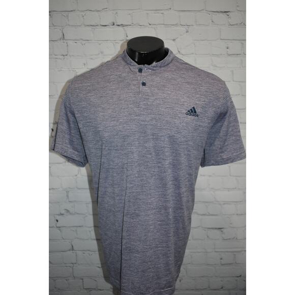 Adidas Golf Henley Shirt Mens Size 2XL XXL Polyester Performance Purple - Picture 2 of 7
